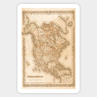 Old Style Map Sticker